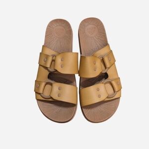 REEF Women's Cushion Vera Cruz Slide Sandal - natural Size 8 Slippers Sandals